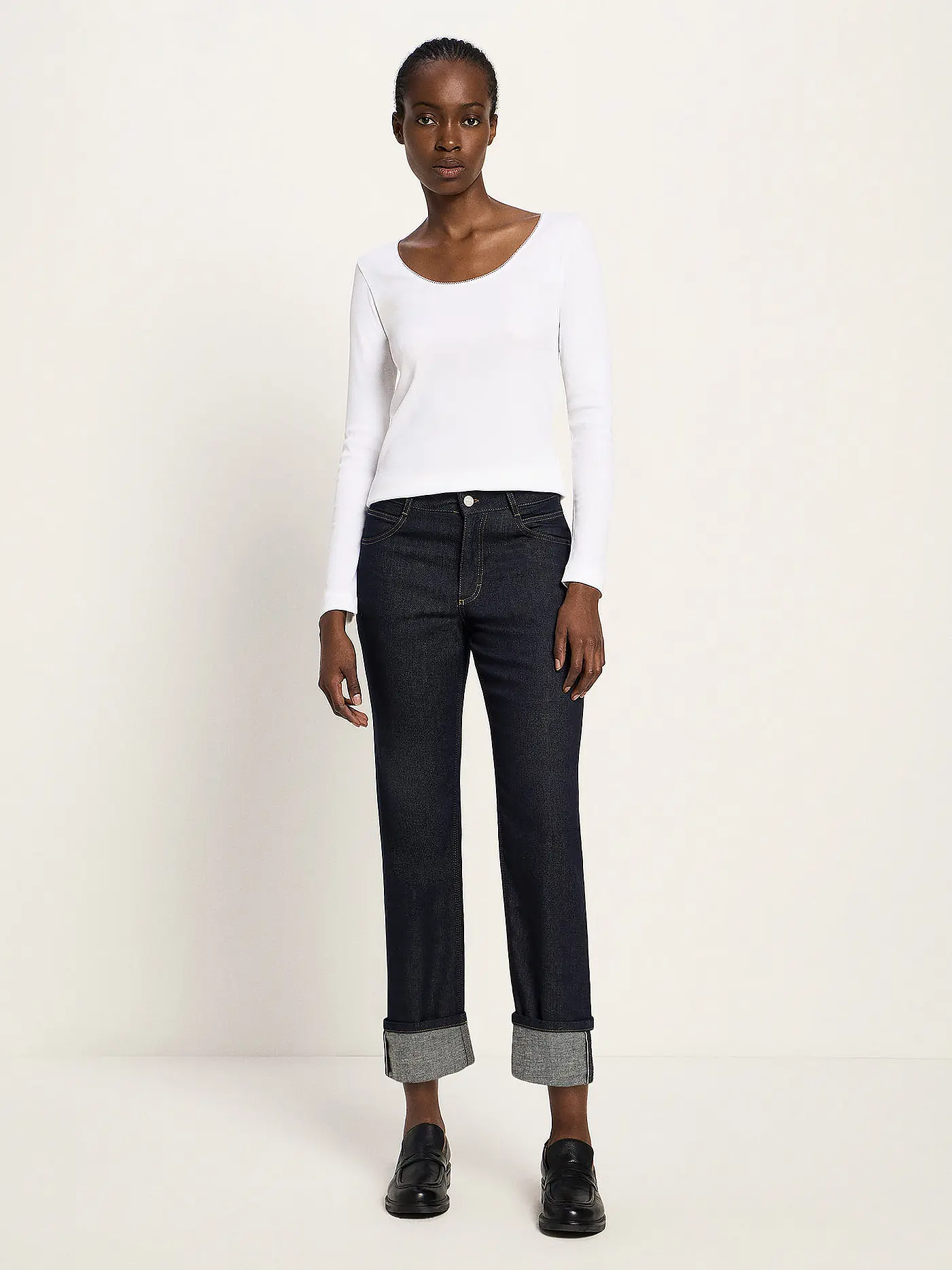 LANIUS | Jeans Straight Fit 7/8 | 